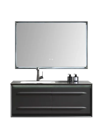 Double Drawer Bathroom Vanity with Backlit Mirror
